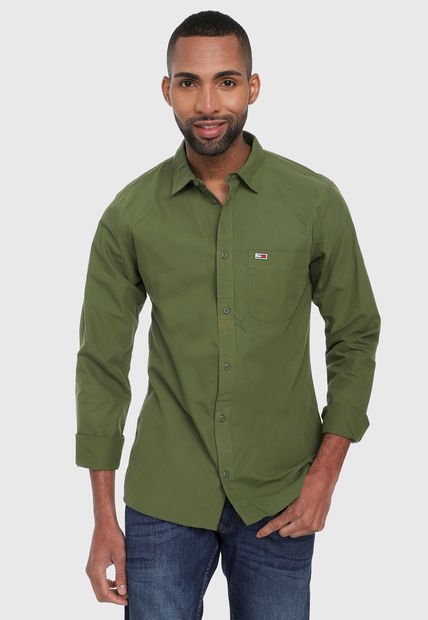 Camisa Verde Tommy Jeans