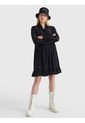 Vestido Tipo Polo Mujer Negro Tommy Jeans de Tommy Jeans