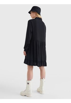 Vestido Tipo Polo Mujer Negro Tommy Jeans