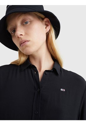 Vestido Tipo Polo Mujer Negro Tommy Jeans