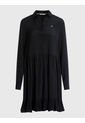 Vestido Tipo Polo Mujer Negro Tommy Jeans de Tommy Jeans