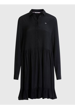 Vestido Tipo Polo Mujer Negro Tommy Jeans