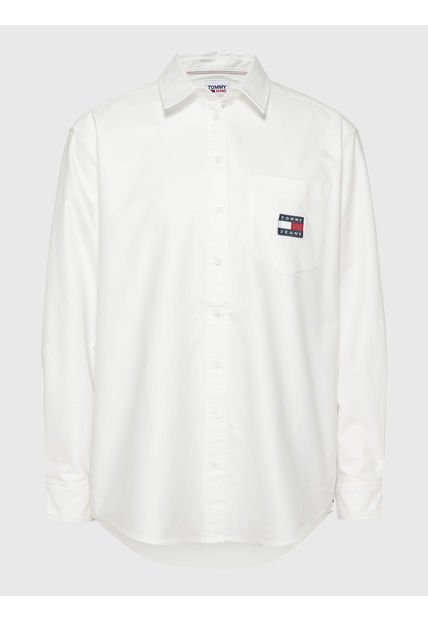Blusa MangaLarga Para Damas Blanco Tommy Jeans
