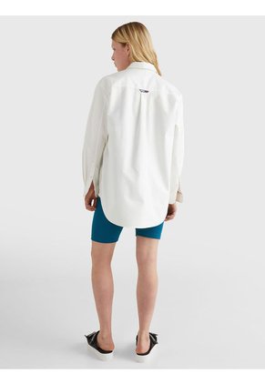 Blusa MangaLarga Para Damas Blanco Tommy Jeans