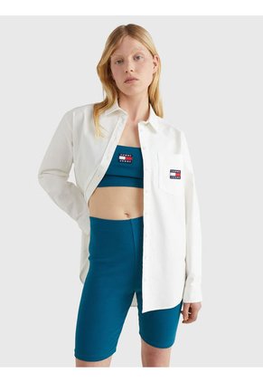 Blusa MangaLarga Para Damas Blanco Tommy Jeans