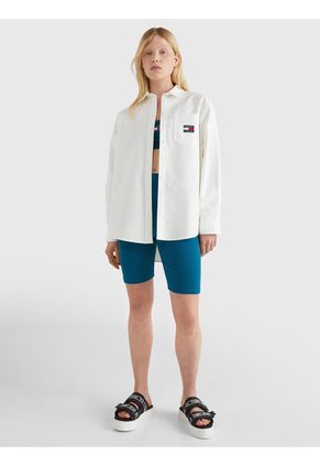 Blusa MangaLarga Para Damas Blanco Tommy Jeans