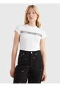 Body Cut-Out Con Cinta Con Inscripción Blanco Tommy Jeans de Tommy Jeans