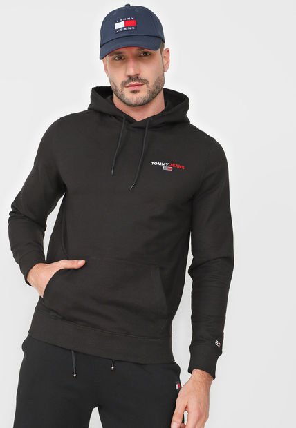 Buzo Negro-Rojo-Blanco Tommy Jeans