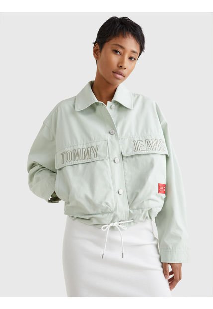 Cazadora Surplus Con Logo Bordado Gris Tommy Jeans