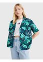 Camisa De Manga Corta Con Estampado Tropical Verde Tommy Jeans de Tommy Jeans