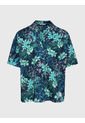 Camisa De Manga Corta Con Estampado Tropical Verde Tommy Jeans de Tommy Jeans