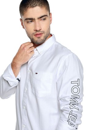 Camisa Blanco Tommy Jeans Solid Brushed