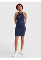 Vestido Bodycon De Espalda Deportiva Mujer Azul Tommy Jeans de Tommy Jeans