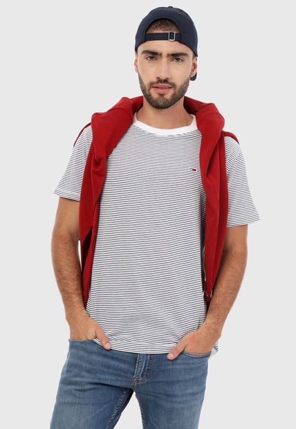 Camiseta Blanco-Azul Navy Tommy Jeans