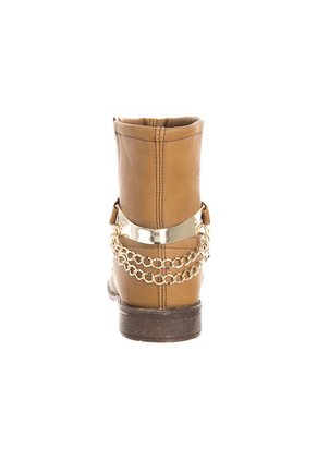 Botín Top Moda Camel