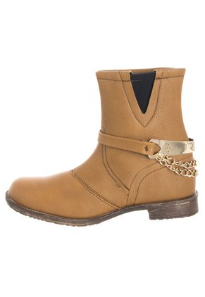 Botín Top Moda Camel