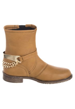 Botín Top Moda Camel