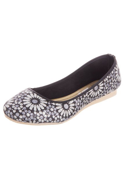 Baletas Clasicas Top Moda Plata