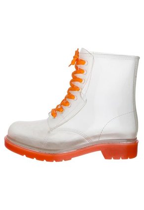 Bota Media Top Moda Transparente-Naranja