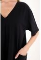Topmark Enterizo Corto Negro Tejido Para Mujer de topmark