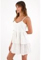 Topmark Vestido Corto Con Diseño De Flores Crudo Para Mujer de topmark