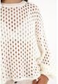 Topmark Buzo Tejido De Silueta Amplia Crudo Para Mujer de topmark
