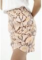 Falda Corta Estampada Para Mujer de topmark