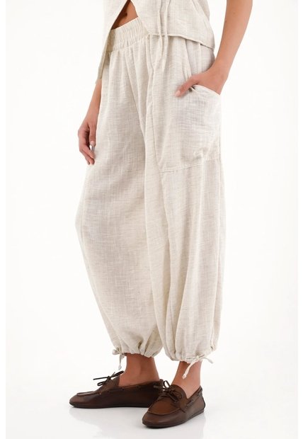 Topmark Pantalón Tipo Jogger Gris Para Mujer