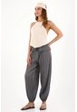 Topmark Pantalón Jogger Con Textura Plisada Gris Para Mujer de topmark