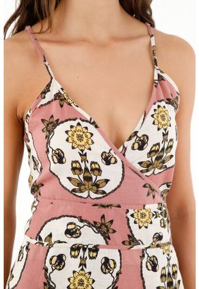 Vestido Largo Con Diseño Cruzado Para Mujer