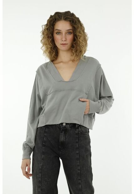 Buzo Gris Para Mujer