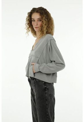 Buzo Gris Para Mujer