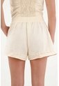 Topmark Short Con Encaje Crudo Para Mujer de topmark