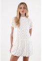 Topmark Vestido Con Ojalillo Crudo Para Mujer de topmark