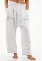 Topmark Pantalón Blanco Oversize Para Mujer de topmark