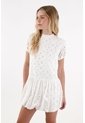 Topmark Vestido Con Ojalillo Crudo Para Mujer de topmark