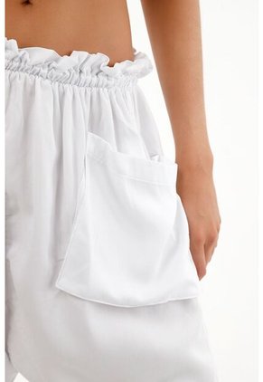 Topmark Pantalón Blanco Oversize Para Mujer