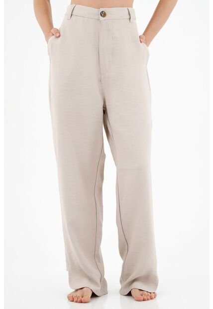 Pantalón Clásico Café Para Mujer