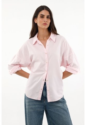 Camisa Clásica Rosada Para Mujer topmark