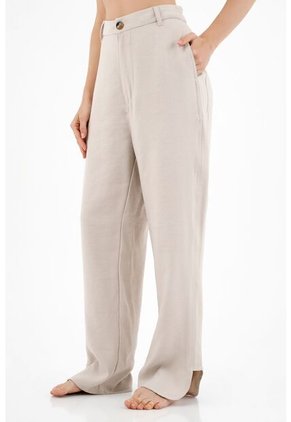 Pantalón Clásico Café Para Mujer