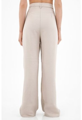 Pantalón Clásico Café Para Mujer