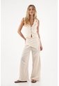 Topmark Chaleco En Lino Con Botones Para Mujer de topmark