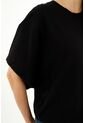Camiseta Negra Oversize Para Mujer de topmark