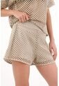 Topmark Short Tipo Malla Café Para Mujer de topmark