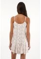Topmark Vestido Corto Bordado Blanco Para Mujer de topmark