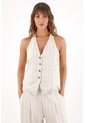 Topmark Camisa Tipo Chaleco Con Diseño A Rayas Para Mujer de topmark