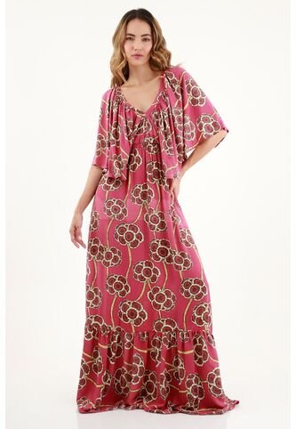 Vestido Largo Estampado Para Mujer topmark