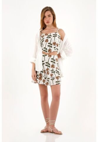 Topmark Crop Top Crudo Con Escote Tipo Corazón Para Mujer topmark