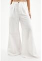 Pantalon Wide Leg Crudo Para Mujer de topmark