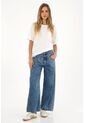 Topmark Jean Con Cortes Decorativos Tono Medio Para Mujer de topmark